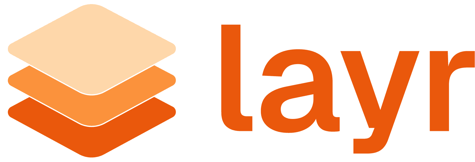 Layr logo wordmark, return to homepage
